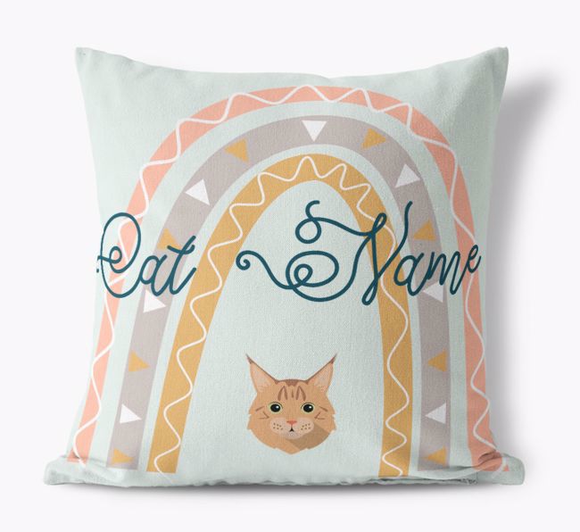 Arch Design: Personalised {breedCommonName} Canvas Cushion
